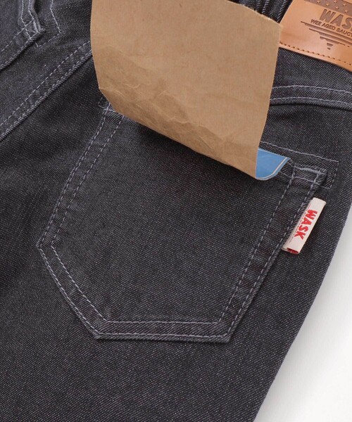 WASK（ワスク）の「アウトポケットストレッチデニムパンツ（デニムパンツ・キッズ・ブラック/ネイビー・140cm/130cm/150cm/160cm）」の15枚目の写真