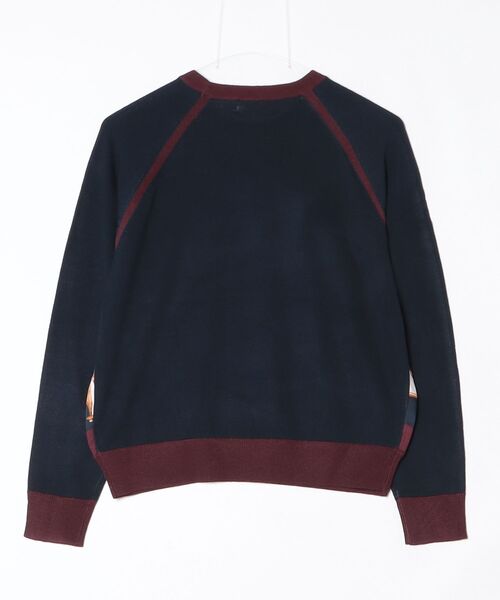 LAUREN RALPH LAUREN(ローレン ラルフ ローレン)の「エクエステリアンプリント コットンブレンド セーター(ニット/セーター・レディース・ネイビー系1・XS/S/M/L)」の2枚目の写真