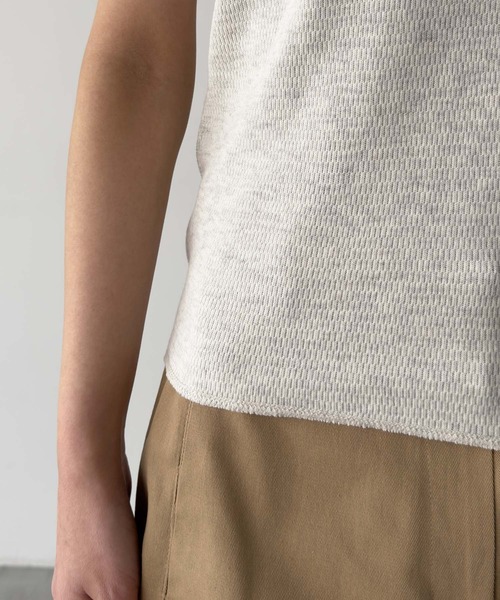 CANAL JEAN(キャナルジーン)の「FAITH MILLS CORP サーマルタンク(タンクトップ・レディース・チャコールグレー/オートミール/サックスブルー・ONE SIZE)」の16枚目の写真