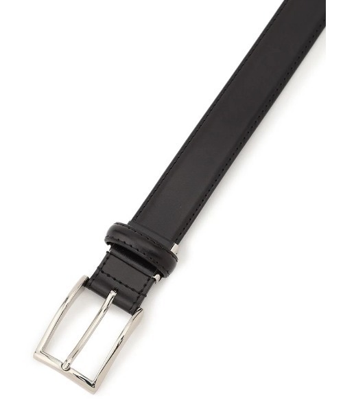 Perfect Suit FActory(パーフェクトスーツファクトリー)の「本革ビジネスベルト(2ピン/ニッケル)【フレッシャーズ】(ベルト・メンズ・ブラック・FREE)」の2枚目の写真