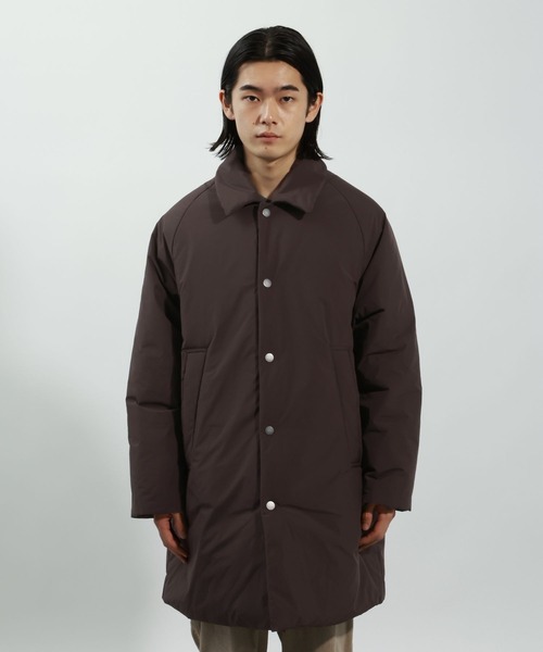 BAYFLOW（ベイフロー）の「ＮＹオーバーコート（ステンカラーコート・メンズ・ブラック/ブラウン・LARGE/MEDIUM）」の13枚目の写真