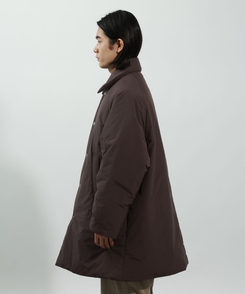 BAYFLOW（ベイフロー）の「ＮＹオーバーコート（ステンカラーコート・メンズ・ブラック/ブラウン・LARGE/MEDIUM）」の14枚目の写真