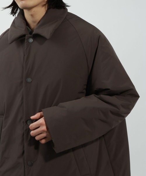 BAYFLOW（ベイフロー）の「ＮＹオーバーコート（ステンカラーコート・メンズ・ブラック/ブラウン・LARGE/MEDIUM）」の18枚目の写真