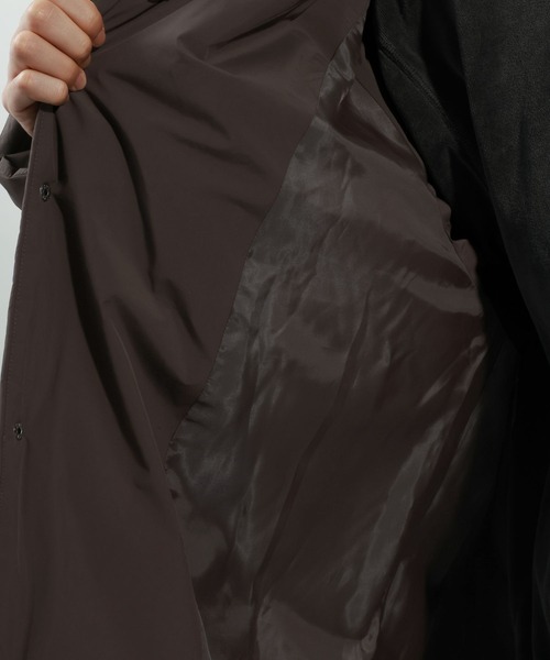 BAYFLOW（ベイフロー）の「ＮＹオーバーコート（ステンカラーコート・メンズ・ブラック/ブラウン・LARGE/MEDIUM）」の20枚目の写真