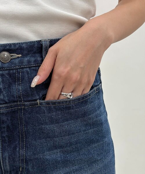 CAPRICIEUX LE'MAGE（カプリシューレマージュ）の「【低身長サイズあり/セットアップ対応】スリットポケットストレートデニム（デニムパンツ・レディース・ブルー系その他/ブルー・PS/38/36）」の19枚目の写真