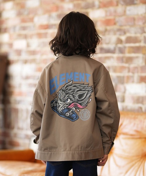 ELEMENT(エレメント)の「ELEMENT/エレメント DUTTY BUDDY JACKET YOUTH キッズ ジャケット BG025761(その他アウター・キッズ・ブラック/ベージュ/ライトインディゴブルー・140cm/150cm/160cm)」の2枚目の写真