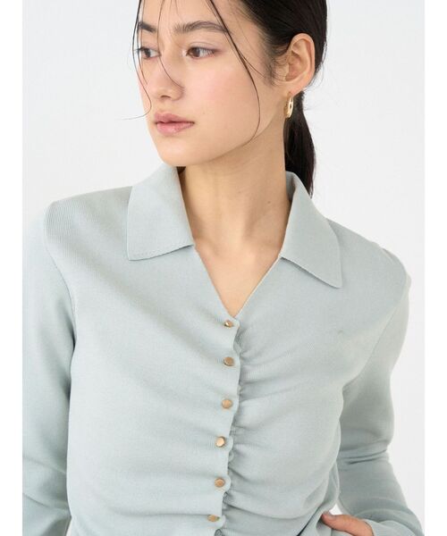 LAGUNAMOON（ラグナムーン）の「ギャザーデザインニット×スカートセットアップ（ワンピース・レディース・ブラック/ミント・MEDIUM/SMALL）」の20枚目の写真