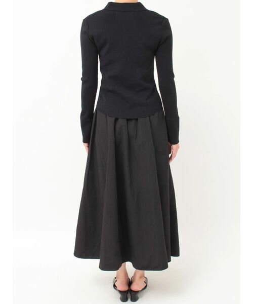 LAGUNAMOON（ラグナムーン）の「ギャザーデザインニット×スカートセットアップ（ワンピース・レディース・ブラック/ミント・MEDIUM/SMALL）」の17枚目の写真