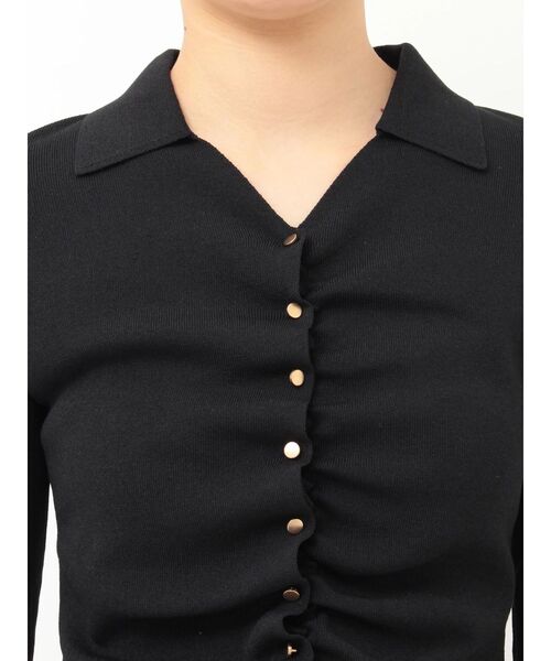 LAGUNAMOON（ラグナムーン）の「ギャザーデザインニット×スカートセットアップ（ワンピース・レディース・ブラック/ミント・MEDIUM/SMALL）」の18枚目の写真