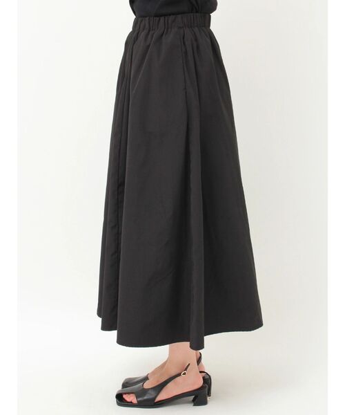 LAGUNAMOON（ラグナムーン）の「ギャザーデザインニット×スカートセットアップ（ワンピース・レディース・ブラック/ミント・MEDIUM/SMALL）」の3枚目の写真