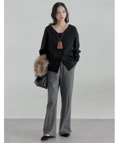 Re:EDIT（リエディ）の「フェイクレザーホルダーネックレス（ネックレス・レディース・キャメル/ブラック・FREE）」の6枚目の写真