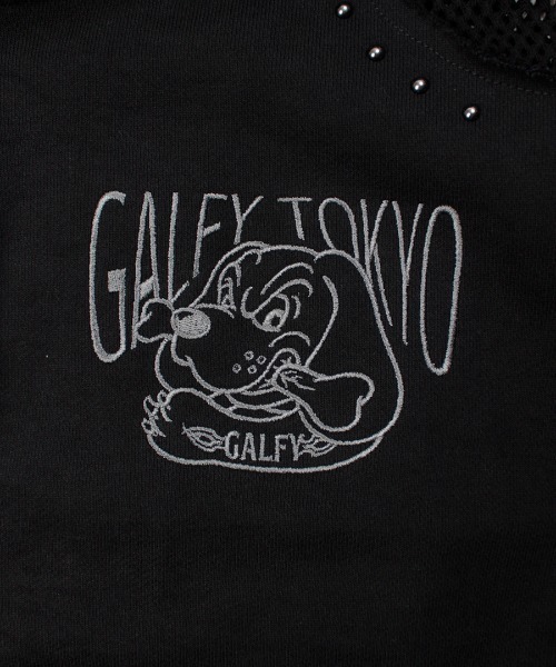 GALFY(ガルフィー)の「A'GEM/9 × .kom 『GALFY/ガルフィー』チラリズムパーカー(パーカー・メンズ・A/ブラック・XXL)」の12枚目の写真