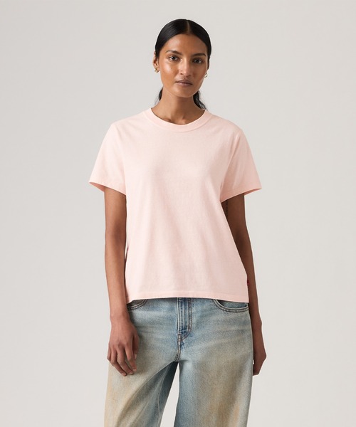 Levi's(リーバイス)の「Levi's/リーバイス スラブTシャツ(Tシャツ/カットソー・レディース・ピンク・XS/S/M)」の1枚目の写真
