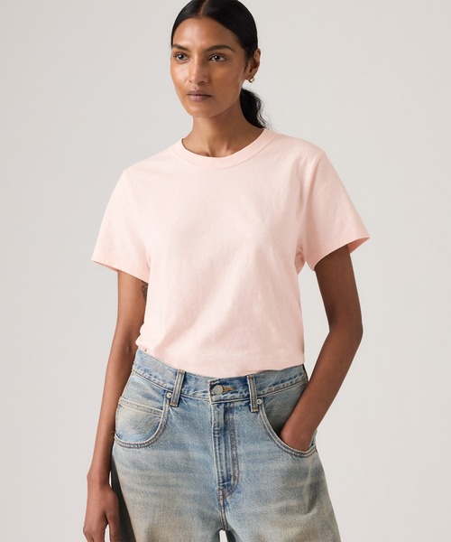 Levi's(リーバイス)の「Levi's/リーバイス スラブTシャツ(Tシャツ/カットソー・レディース・ピンク・XS/S/M)」の10枚目の写真
