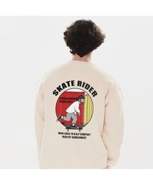 OHP x MOAI bスケイダー no.2 裏起毛スウェット