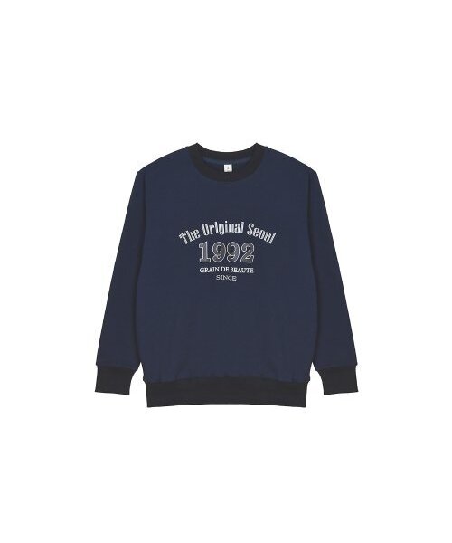 GRAIN DE BEAUTE（グランデボーテ）の「1992 MULTI SWEAT [NAVY]（スウェット・レディース・ネイビー・S/M/L）」の2枚目の写真