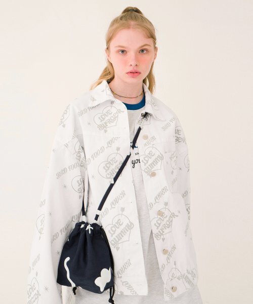 MAINBOOTH(メインブース)の「Love JF Denim Jacket(WHITE)(デニムジャケット・メンズ・その他・ONE SIZE)」の2枚目の写真