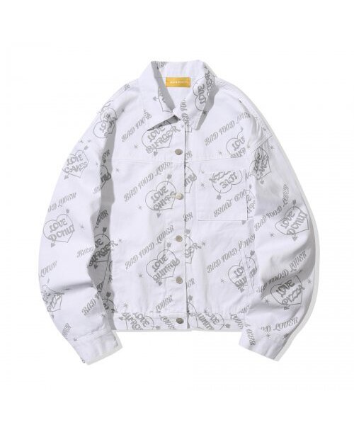 MAINBOOTH(メインブース)の「Love JF Denim Jacket(WHITE)(デニムジャケット・メンズ・その他・ONE SIZE)」の3枚目の写真