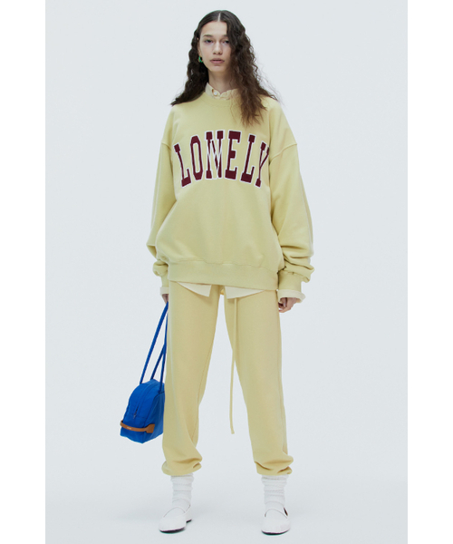 NOHANT(ノアン)の「LONELY/LOVELY SWEATSHIRT MUSTARD-BURGUNDY(スウェット・レディース・その他・L)」の2枚目の写真