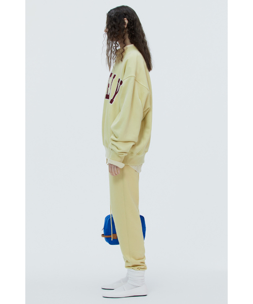 NOHANT(ノアン)の「LONELY/LOVELY SWEATSHIRT MUSTARD-BURGUNDY(スウェット・レディース・その他・L)」の3枚目の写真