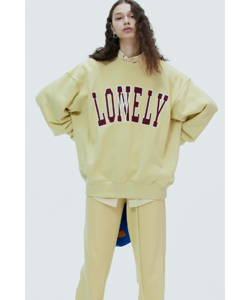NOHANT(ノアン)の「LONELY/LOVELY SWEATSHIRT MUSTARD-BURGUNDY(スウェット・レディース・その他・L)」の5枚目の写真