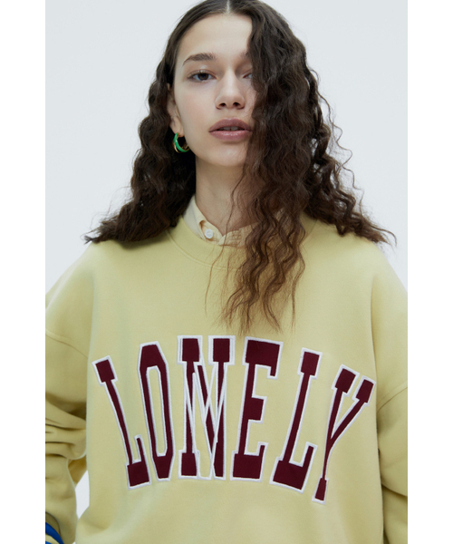 NOHANT(ノアン)の「LONELY/LOVELY SWEATSHIRT MUSTARD-BURGUNDY(スウェット・レディース・その他・L)」の7枚目の写真