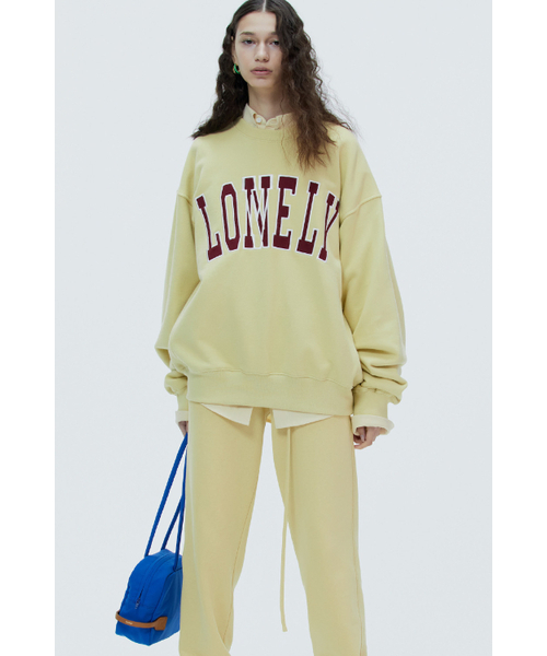 NOHANT(ノアン)の「LONELY/LOVELY SWEATSHIRT MUSTARD-BURGUNDY(スウェット・レディース・その他・L)」の8枚目の写真