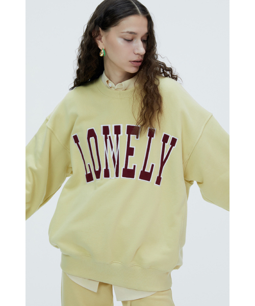 NOHANT(ノアン)の「LONELY/LOVELY SWEATSHIRT MUSTARD-BURGUNDY(スウェット・レディース・その他・L)」の9枚目の写真