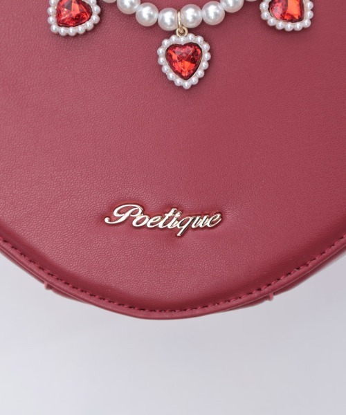 axes femme POETIQUE（アクシーズファムポエティック）の「チャーム使いハートバッグ（ショルダーバッグ・レディース・ピンク/レッド・FREE）」の11枚目の写真