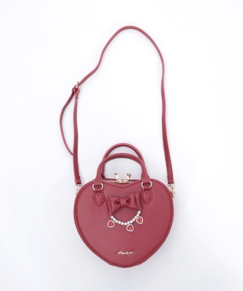 axes femme POETIQUE（アクシーズファムポエティック）の「チャーム使いハートバッグ（ショルダーバッグ・レディース・ピンク/レッド・FREE）」の13枚目の写真