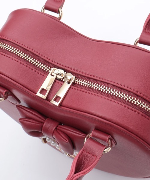 axes femme POETIQUE（アクシーズファムポエティック）の「チャーム使いハートバッグ（ショルダーバッグ・レディース・ピンク/レッド・FREE）」の14枚目の写真