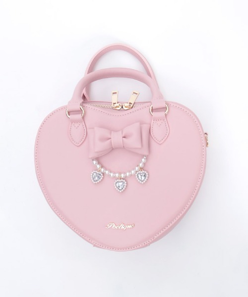 axes femme POETIQUE（アクシーズファムポエティック）の「チャーム使いハートバッグ（ショルダーバッグ・レディース・ピンク/レッド・FREE）」の19枚目の写真