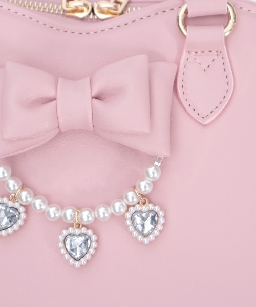 axes femme POETIQUE（アクシーズファムポエティック）の「チャーム使いハートバッグ（ショルダーバッグ・レディース・ピンク/レッド・FREE）」の22枚目の写真