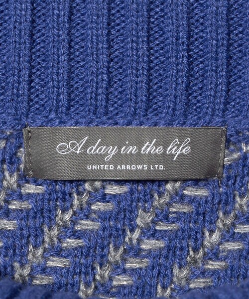 A DAY IN THE LIFE UNITED ARROWS(アデイインザライフユナイテッドアローズ)の「ラメ バイアスジャガード オフタートルニット コバルト <A DAY IN THE LIFE>(ニット/セーター・レディース・コバルトブルー・FREE)」の13枚目の写真