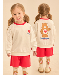 CAREBEARS（ケアベア）の「テンダーハートベア ハート上下セット（セットアップ）」