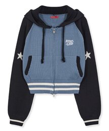 BITTER CELLS（ビターセルズ）の「スターニットフード-ブラック（パーカー）」