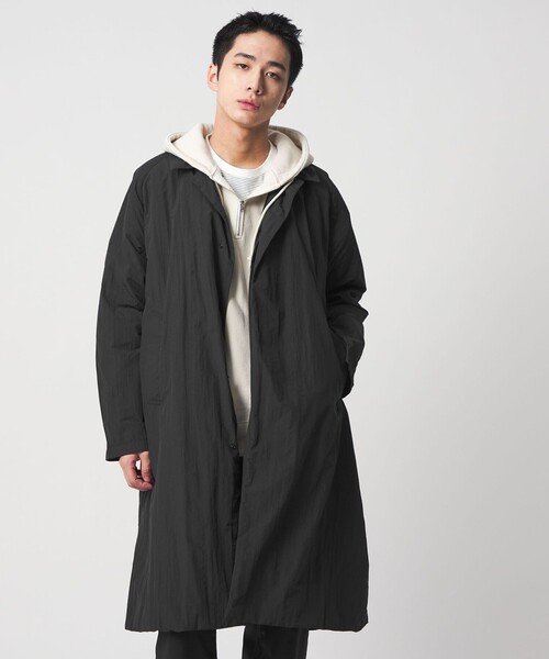 CITEN（シテン）の「＜CITEN＞パッカブル3WAYステンカラーコート（ステンカラーコート・メンズ・ブラック/ライトグレー・L/M）」の15枚目の写真