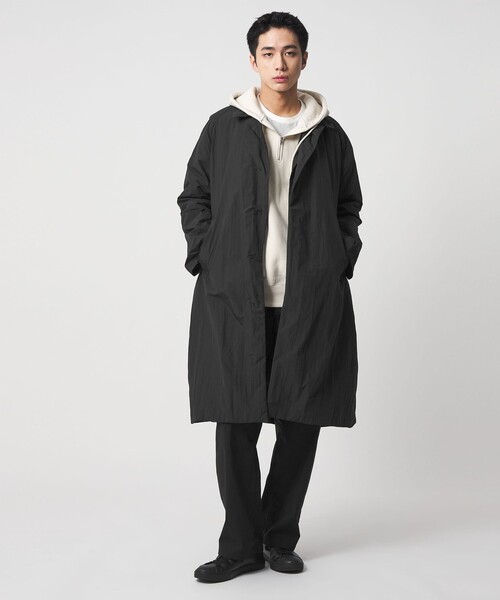CITEN（シテン）の「＜CITEN＞パッカブル3WAYステンカラーコート（ステンカラーコート・メンズ・ブラック/ライトグレー・L/M）」の16枚目の写真