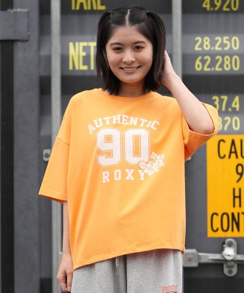 ROXY（ロキシー）の「【ムラサキスポーツ限定】ROXY/ロキシー 半袖 Tシャツ フロントプリント RST261641M（Tシャツ/カットソー・レディース・オレンジ/ブルー/オフホワイト・L/M）」の3枚目の写真