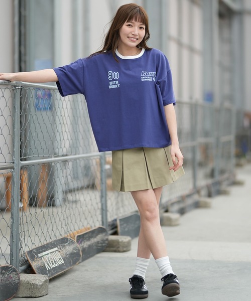 ROXY（ロキシー）の「【ムラサキスポーツ限定】ROXY/ロキシー 半袖 Tシャツ フロントプリント RST261641M（Tシャツ/カットソー・レディース・オレンジ/ブルー/オフホワイト・L/M）」の13枚目の写真
