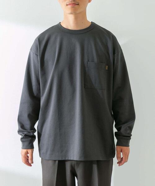 URBAN RESEARCH Sonny Label（アーバンリサーチサニーレーベル）の「ポンチポケット付ロングスリーブTシャツ（Tシャツ/カットソー・メンズ・チャコールグレー/ブラック系その他/ホワイト/ブラック・MEDIUM/LARGE/X-LARGE）」の13枚目の写真