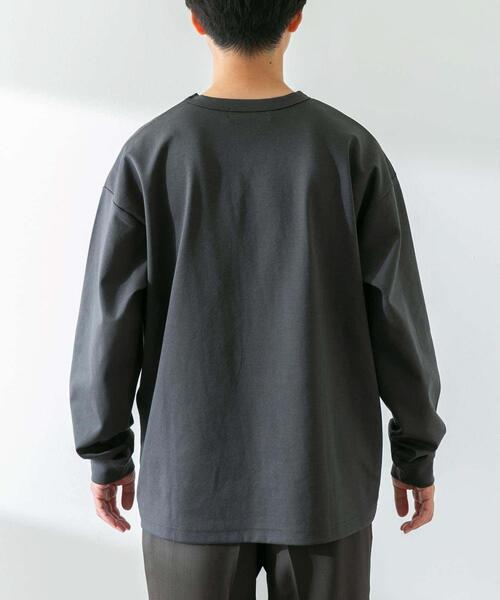 URBAN RESEARCH Sonny Label（アーバンリサーチサニーレーベル）の「ポンチポケット付ロングスリーブTシャツ（Tシャツ/カットソー・メンズ・チャコールグレー/ブラック系その他/ホワイト/ブラック・MEDIUM/LARGE/X-LARGE）」の15枚目の写真