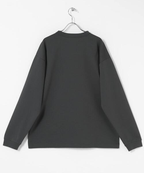 URBAN RESEARCH Sonny Label（アーバンリサーチサニーレーベル）の「ポンチポケット付ロングスリーブTシャツ（Tシャツ/カットソー・メンズ・チャコールグレー/ブラック系その他/ホワイト/ブラック・MEDIUM/LARGE/X-LARGE）」の20枚目の写真