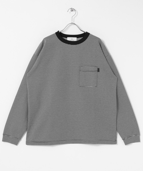 URBAN RESEARCH Sonny Label(アーバンリサーチサニーレーベル)の「ポンチポケット付ロングスリーブTシャツ(Tシャツ/カットソー・メンズ・ホワイト/ブラック/ブラック系その他/チャコールグレー・X-LARGE/LARGE/MEDIUM)」の9枚目の写真