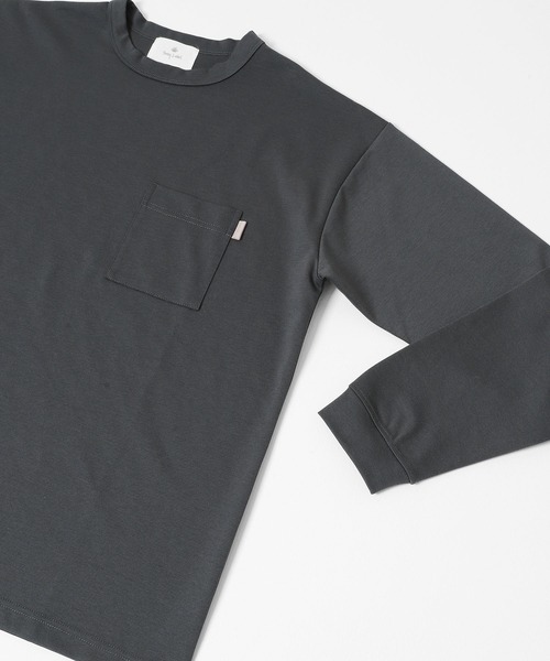 URBAN RESEARCH Sonny Label(アーバンリサーチサニーレーベル)の「ポンチポケット付ロングスリーブTシャツ(Tシャツ/カットソー・メンズ・ホワイト/ブラック/ブラック系その他/チャコールグレー・X-LARGE/LARGE/MEDIUM)」の12枚目の写真