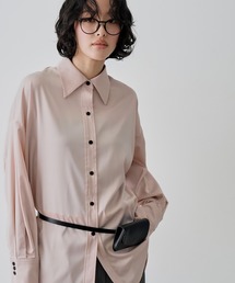 NOGLE | 【NOGLE/ノグル】サテンドレープオーバーシャツ(シャツ/ブラウス)