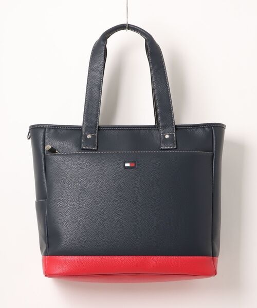 TOMMY HILFIGER GOLF（トミー ヒルフィガー ゴルフ）の「トートバッグ FACE（トートバッグ・メンズ・ネイビー/ホワイト・フリー）」の5枚目の写真