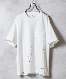 NUMBER (N)INE | HAND PAINTED BASIC HEM PRINTED POCKET T-SHIRT / ハンドペイント ベーシック ワンポイント ロゴプリント ポケット Tシャツ(Tシャツ/カットソー)