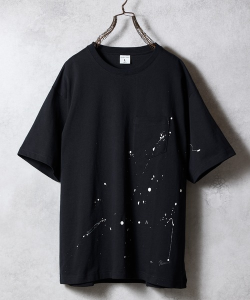NUMBER (N)INE（ナンバーナイン）の「HAND PAINTED BASIC HEM PRINTED POCKET T-SHIRT / ハンドペイント ベーシック ワンポイント ロゴプリント ポケット Tシャツ（Tシャツ/カットソー・メンズ・ホワイト/グレー系その他2/ホワイト系その他2/グレー/ブラック/ブラック系その他2・M/L/XL）」の4枚目の写真