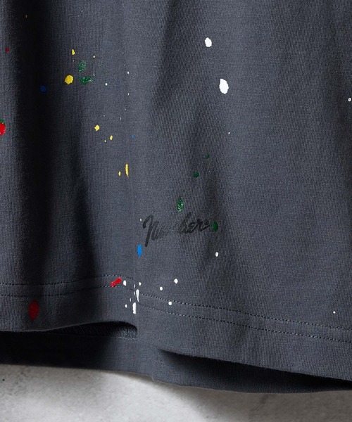 NUMBER (N)INE（ナンバーナイン）の「HAND PAINTED BASIC HEM PRINTED POCKET T-SHIRT / ハンドペイント ベーシック ワンポイント ロゴプリント ポケット Tシャツ（Tシャツ/カットソー・メンズ・ホワイト/グレー系その他2/ホワイト系その他2/グレー/ブラック/ブラック系その他2・M/L/XL）」の13枚目の写真